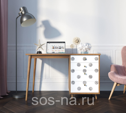 Стол рабочий "Berber" c одной тумбой BB31