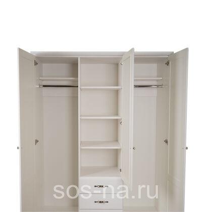 Шкаф 3х ств. с ящ. и зеркалом Брусно