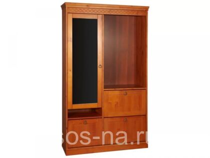 Шкаф Дания для прихожей комбинированный