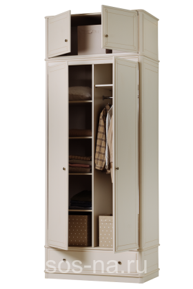 Шкаф Бетти 2-ств №2 с антресолью