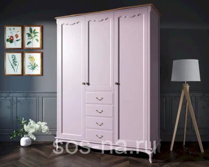 Шкаф Леонтинa для одежды с ящиками арт ST9327/34