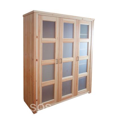 Шкаф "Ярви" 3-х створчатый со стеклом