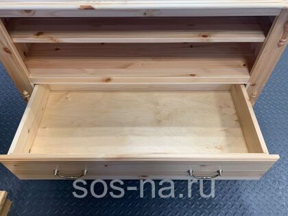 Тумба под ТВ Скандия с нишей, ящиком и полкой