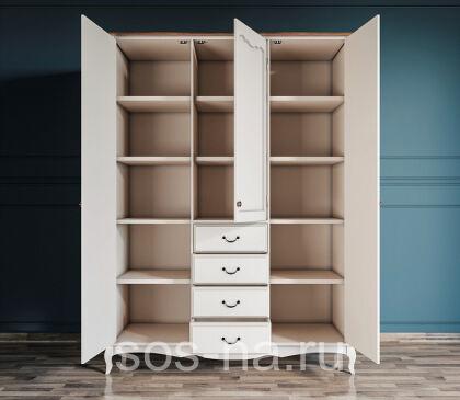 Шкаф Леонтинa для одежды с ящиками арт ST9327/34