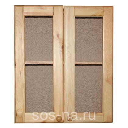 Шкаф навесной 80 (2 двери, стекло) Скайда-2