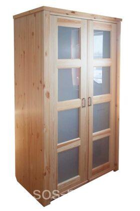 Шкаф "Ярви" 2-створчатый платяной со стеклом