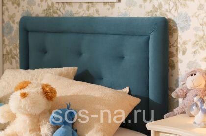 Кровать мягкая Классик 2/1 (с накладной спинкой)