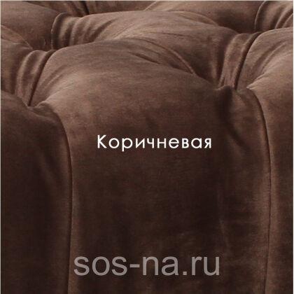 Кровать София с мягкой спинкой каретная стяжка