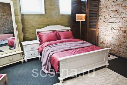 Кровать "Скандия" двойная (1600х2000) с низкой спинкой