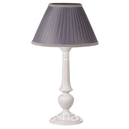 Лампа настольная Лаура выбеленный дуб с абажюром из шелка