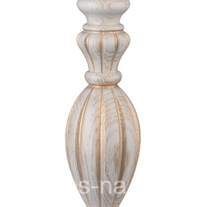 Лампа настольная Севенна выбеленный дуб/золото с абажюром из шелка