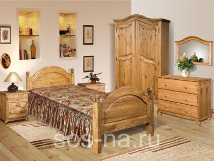 Кровать Лотос 90х200 с высокой спинкой