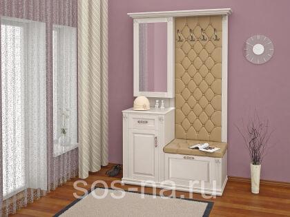 Прихожая "Милан" с тумбой и зеркалом