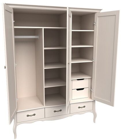 Шкаф 3х дверный с глухими дверями Лебо