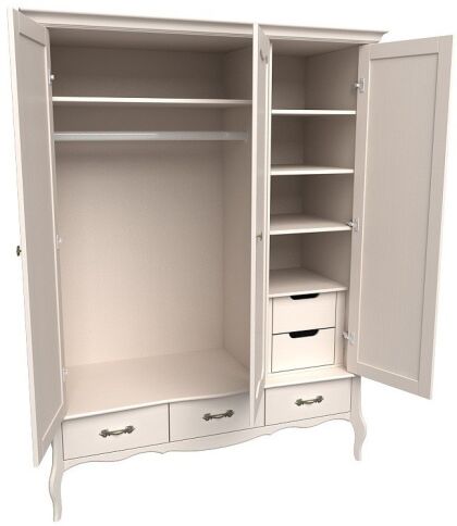 Шкаф 3х дверный с глухими дверями Лебо