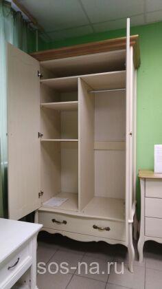 Шкаф 2х дверный Лебо комби (образец)