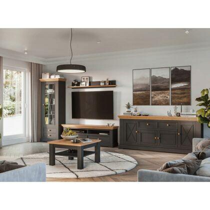 Настенная полка Форест Графит