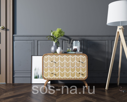 Комод "Ellipse Print" с двумя ящиками принт 1 EL02