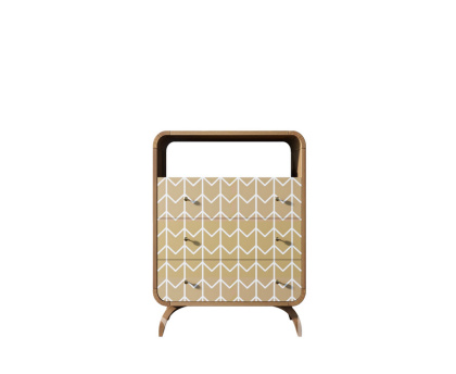 Высокий комод "Ellipse print" с тремя ящиками принт 1 EL04