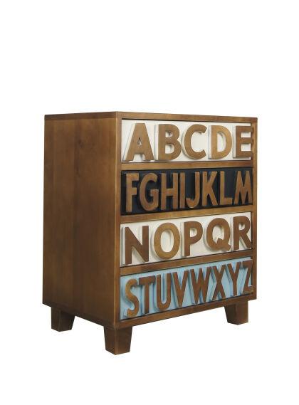Комод "Alphabeto Birch" 4 ящика