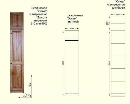 Шкаф Оскар однодверный