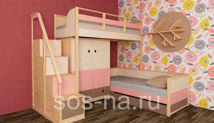 Ограждение для ступеней Деревянное Робин Wood