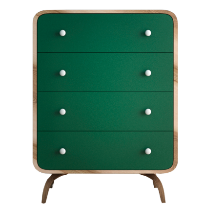 Высокий комод "Ellipse" с четырьмя ящиками EL05G