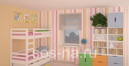 КРОВАТЬ 2-х ЯРУСНАЯ 80х190 Тимберс Кидс