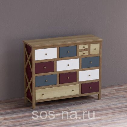 Комод Армо с разными 13 ящиками (Без направляющих)