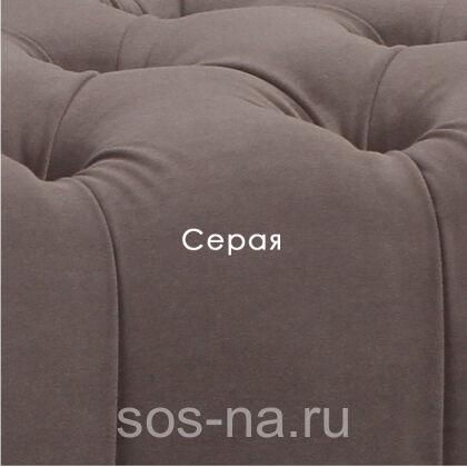 Кровать София с мягкой спинкой каретная стяжка