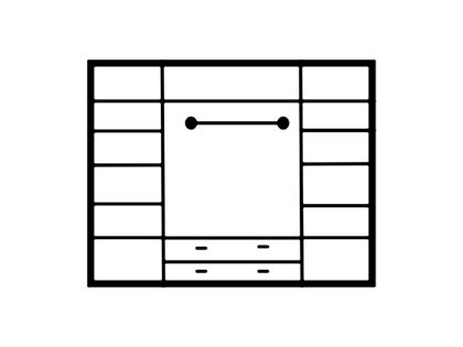 Шкаф распашной "Лирона" 4 ств