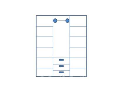 Шкаф распашной "Верона" 3 ств