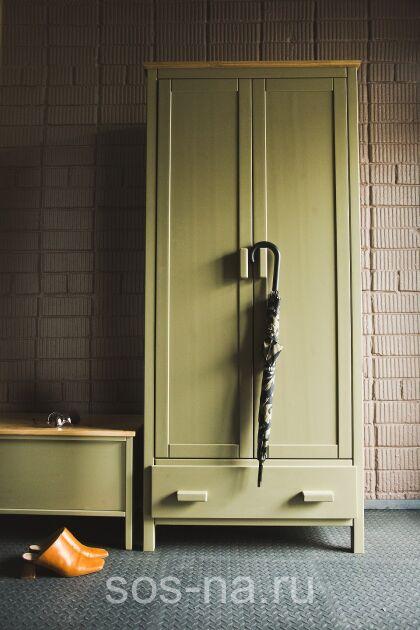 Шкаф 2-х ств. Армо комбинированный (полки+штанга)