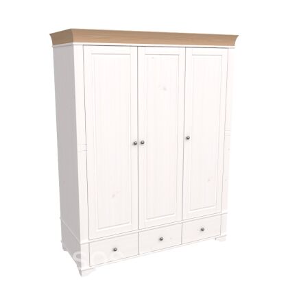 Шкаф 3х дв. Бейли с глухими дверями