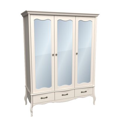 Шкаф 3х дверный с зеркальными дверями Лебо