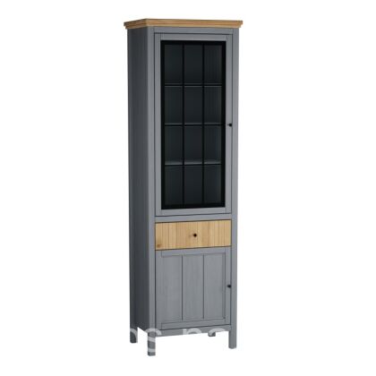 Шкаф для посуды Сканди с ящиком (1 стеклянная дверь 1 глухая дверь)