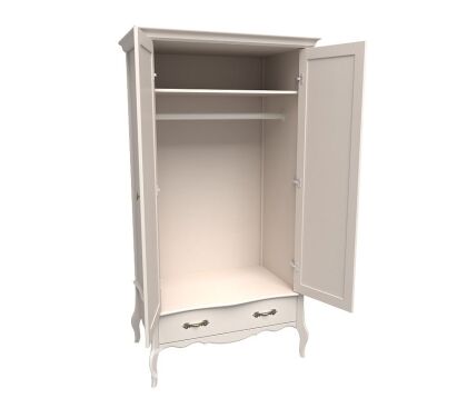 Шкаф 2х дверный с зеркальными дверями Лебо