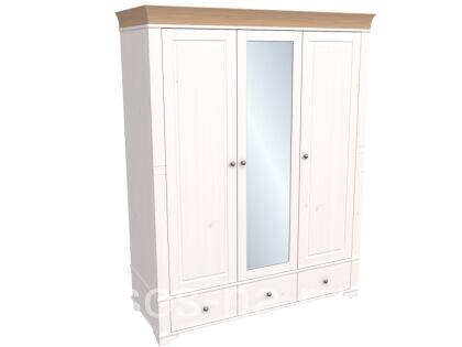 Шкаф 3х дверный Бейли с зеркалом