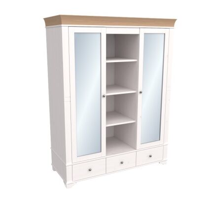 Шкаф Бейли с 2-мя зеркальными дверями и полками