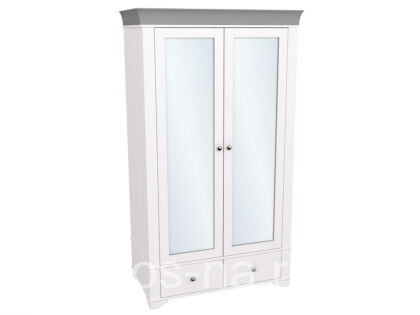 Шкаф 2х дв. Бейли с зеркальными дверями