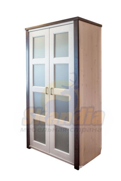 Шкаф "Ярви" 2-створчатый платяной со стеклом