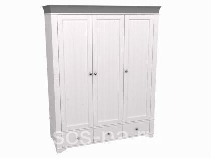 Шкаф 3х дв. Бейли с глухими дверями