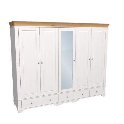 Шкаф 5-ти дверный Бейли с 4-мя глухими дверями