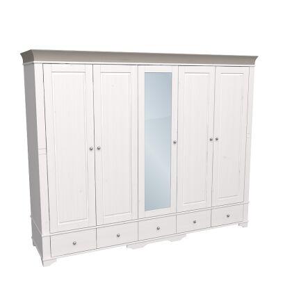 Шкаф 5-ти дверный Бейли с 4-мя глухими дверями