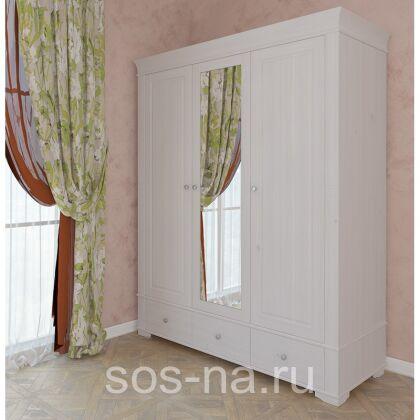 Шкаф 3х дверный Бейли с зеркалом