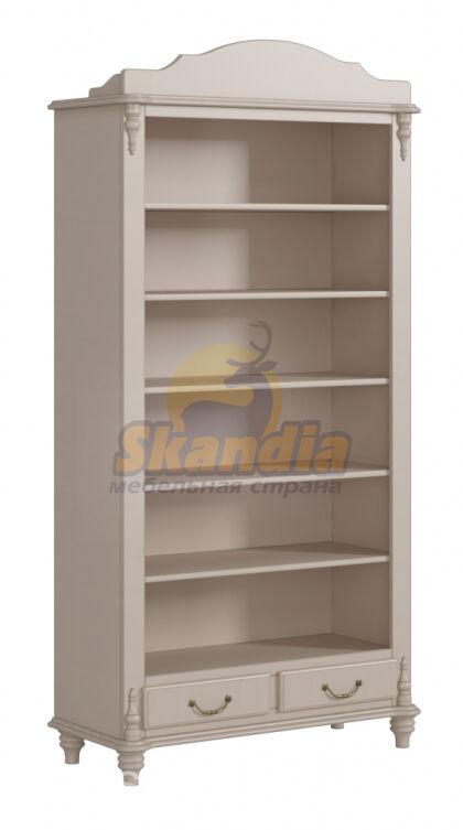 Шкаф-витрина Скандия открытый с 2 ящ высокий
