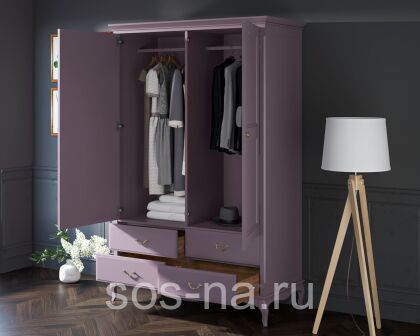 Шкаф "Leontina" 2 двери + 4 ящика