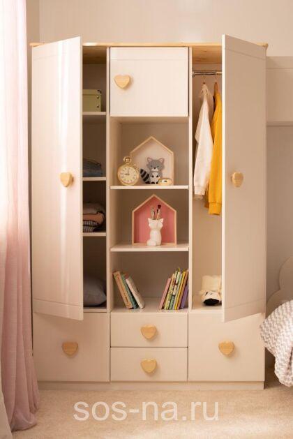 Шкаф 3-ств Тимберика Кидс №1