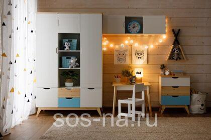 Шкаф 3-ств Тимберика Кидс №2