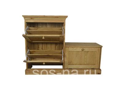 Тумба для обуви (вощение)